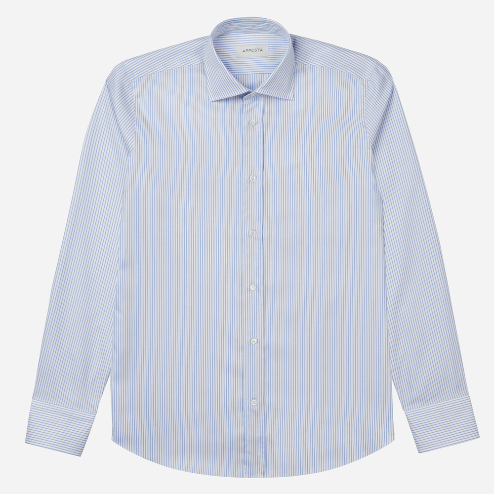 Hemd  einfarbig  hellblau 100% baumwolle fleckenabweisende twill doppelt ge günstig online kaufen