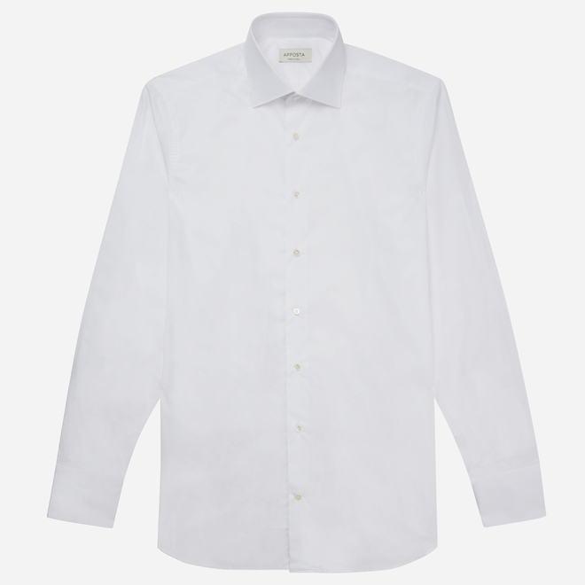 White shirt made of Giza 87 cotton with spread collar – Apposta